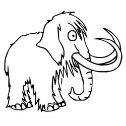 Disegno da colorare: Mammut (Animali Preistorici) #212545 - Pagine da Colorare Stampabili Gratuite