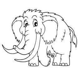 Disegno da colorare: Mammut (Animali Preistorici) #212548 - Pagine da Colorare Stampabili Gratuite
