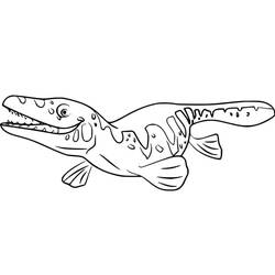 Disegno da colorare: Mosasauro (Animali Preistorici) #218362 - Pagine da Colorare Stampabili Gratuite