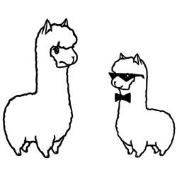 Disegno da colorare: Alpaca (Animali) #217293 - Pagine da Colorare Stampabili Gratuite