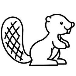 Disegni da colorare: Castoro - Pagine da Colorare Stampabili Gratuite