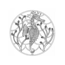 Disegno da colorare: Cavalluccio Marino (Animali) #18618 - Pagine da Colorare Stampabili Gratuite