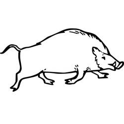 Disegno da colorare: Cinghiale (Animali) #205362 - Pagine da Colorare Stampabili Gratuite
