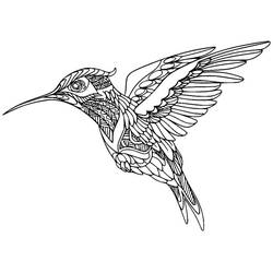 Disegno da colorare: Colibrì (Animali) #208609 - Pagine da Colorare Stampabili Gratuite
