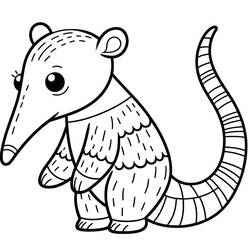 Disegni da colorare: Formichiere - Pagine da Colorare Stampabili Gratuite