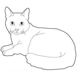 Disegno da colorare: Gatto (Animali) #1793 - Pagine da Colorare Stampabili Gratuite