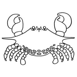 Disegno da colorare: Granchio (Animali) #4588 - Pagine da Colorare Stampabili Gratuite