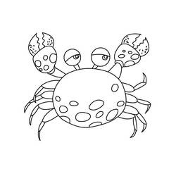 Disegno da colorare: Granchio (Animali) #4597 - Pagine da Colorare Stampabili Gratuite