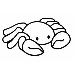 Disegno da colorare: Granchio (Animali) #4607 - Pagine da Colorare Stampabili Gratuite
