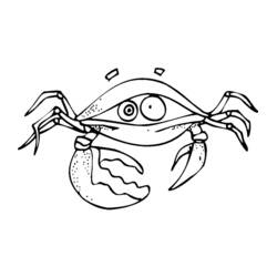 Disegno da colorare: Granchio (Animali) #4621 - Pagine da Colorare Stampabili Gratuite
