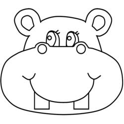 Disegno da colorare: Ippopotamo (Animali) #8632 - Pagine da Colorare Stampabili Gratuite