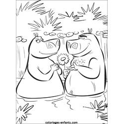 Disegno da colorare: Ippopotamo (Animali) #8718 - Pagine da Colorare Stampabili Gratuite