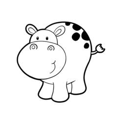 Disegno da colorare: Ippopotamo (Animali) #8781 - Pagine da Colorare Stampabili Gratuite