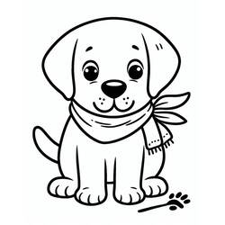 Disegni da colorare: Labrador - Pagine da Colorare Stampabili Gratuite
