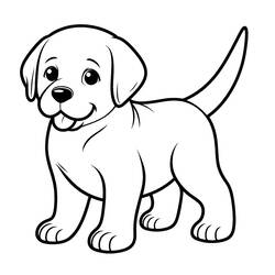Disegno da colorare: Labrador (Animali) #220733 - Pagine da Colorare Stampabili Gratuite