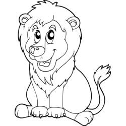 Disegno da colorare: Leone (Animali) #10335 - Pagine da Colorare Stampabili Gratuite