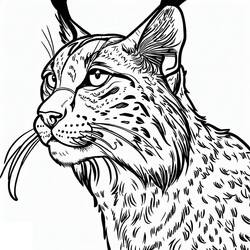 Disegno da colorare: Lince (Animali) #189212 - Pagine da Colorare Stampabili Gratuite