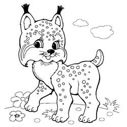 Disegno da colorare: Lince (Animali) #189221 - Pagine da Colorare Stampabili Gratuite