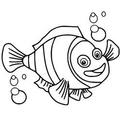 Disegno da colorare: Pesce Pagliaccio (Animali) #218332 - Pagine da Colorare Stampabili Gratuite