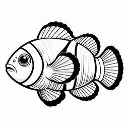 Disegno da colorare: Pesce Pagliaccio (Animali) #218334 - Pagine da Colorare Stampabili Gratuite