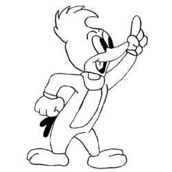 Disegno da colorare: Picchio (Animali) #16770 - Pagine da Colorare Stampabili Gratuite