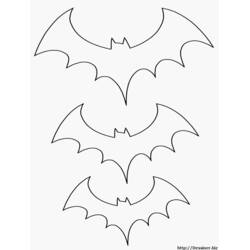 Disegni da colorare: Pipistrello - Pagine da Colorare Stampabili Gratuite