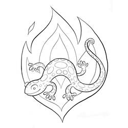 Disegno da colorare: Salamandra (Animali) #19947 - Pagine da Colorare Stampabili Gratuite