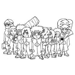 Disegno da colorare: Akatsuki (Anime e Manga) #212831 - Pagine da Colorare Stampabili Gratuite