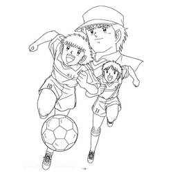 Disegni da colorare: Captain Tsubasa - Pagine da Colorare Stampabili Gratuite