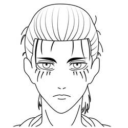Disegno da colorare: Eren Yeager (Anime e Manga) #191757 - Pagine da Colorare Stampabili Gratuite