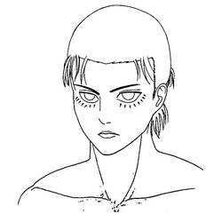 Disegno da colorare: Eren Yeager (Anime e Manga) #191761 - Pagine da Colorare Stampabili Gratuite