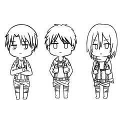 Disegno da colorare: L'Attacco dei Giganti (Anime e Manga) #182929 - Pagine da Colorare Stampabili Gratuite