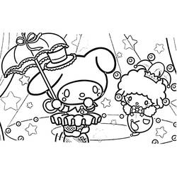 Disegno da colorare: My Melody (Anime e Manga) #219998 - Pagine da Colorare Stampabili Gratuite