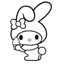 Disegno da colorare: My Melody (Anime e Manga) #219999 - Pagine da Colorare Stampabili Gratuite