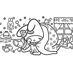 Disegno da colorare: My Melody (Anime e Manga) #220017 - Pagine da Colorare Stampabili Gratuite