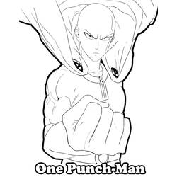 Disegno da colorare: One Punch Man (Anime e Manga) #183075 - Pagine da Colorare Stampabili Gratuite