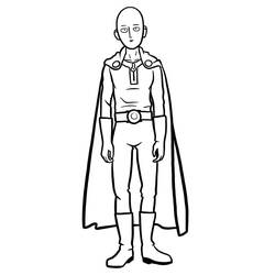 Disegno da colorare: One Punch Man (Anime e Manga) #183083 - Pagine da Colorare Stampabili Gratuite