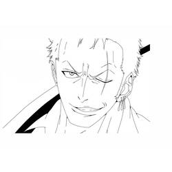 Disegno da colorare: Roronoa Zoro (Anime e Manga) #172494 - Pagine da Colorare Stampabili Gratuite