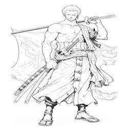 Disegno da colorare: Roronoa Zoro (Anime e Manga) #218176 - Pagine da Colorare Stampabili Gratuite