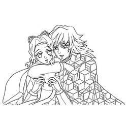 Disegni da colorare: Shinobu Kocho - Pagine da Colorare Stampabili Gratuite