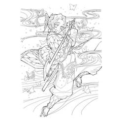 Disegno da colorare: Shinobu Kocho (Anime e Manga) #219318 - Pagine da Colorare Stampabili Gratuite