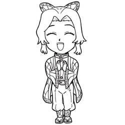 Disegno da colorare: Shinobu Kocho (Anime e Manga) #219322 - Pagine da Colorare Stampabili Gratuite