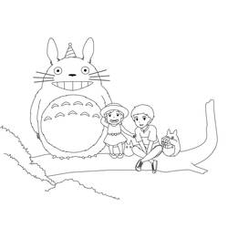 Disegno da colorare: Totoro (Anime e Manga) #180146 - Pagine da Colorare Stampabili Gratuite