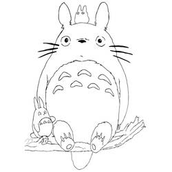 Disegno da colorare: Totoro (Anime e Manga) #180154 - Pagine da Colorare Stampabili Gratuite