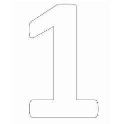 Disegno da colorare: Numero 1 (Apprendimento e Educazione) #221293 - Pagine da Colorare Stampabili Gratuite