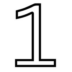 Disegno da colorare: Numero 1 (Apprendimento e Educazione) #221305 - Pagine da Colorare Stampabili Gratuite