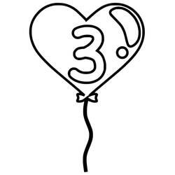 Disegno da colorare: Numero 3 (Apprendimento e Educazione) #221346 - Pagine da Colorare Stampabili Gratuite