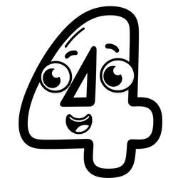 Disegno da colorare: Numero 4 (Apprendimento e Educazione) #221361 - Pagine da Colorare Stampabili Gratuite