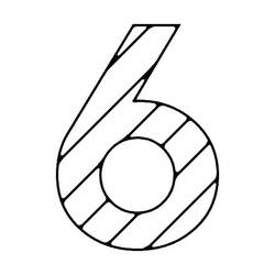 Disegno da colorare: Numero 6 (Apprendimento e Educazione) #221404 - Pagine da Colorare Stampabili Gratuite