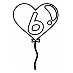 Disegno da colorare: Numero 6 (Apprendimento e Educazione) #221407 - Pagine da Colorare Stampabili Gratuite